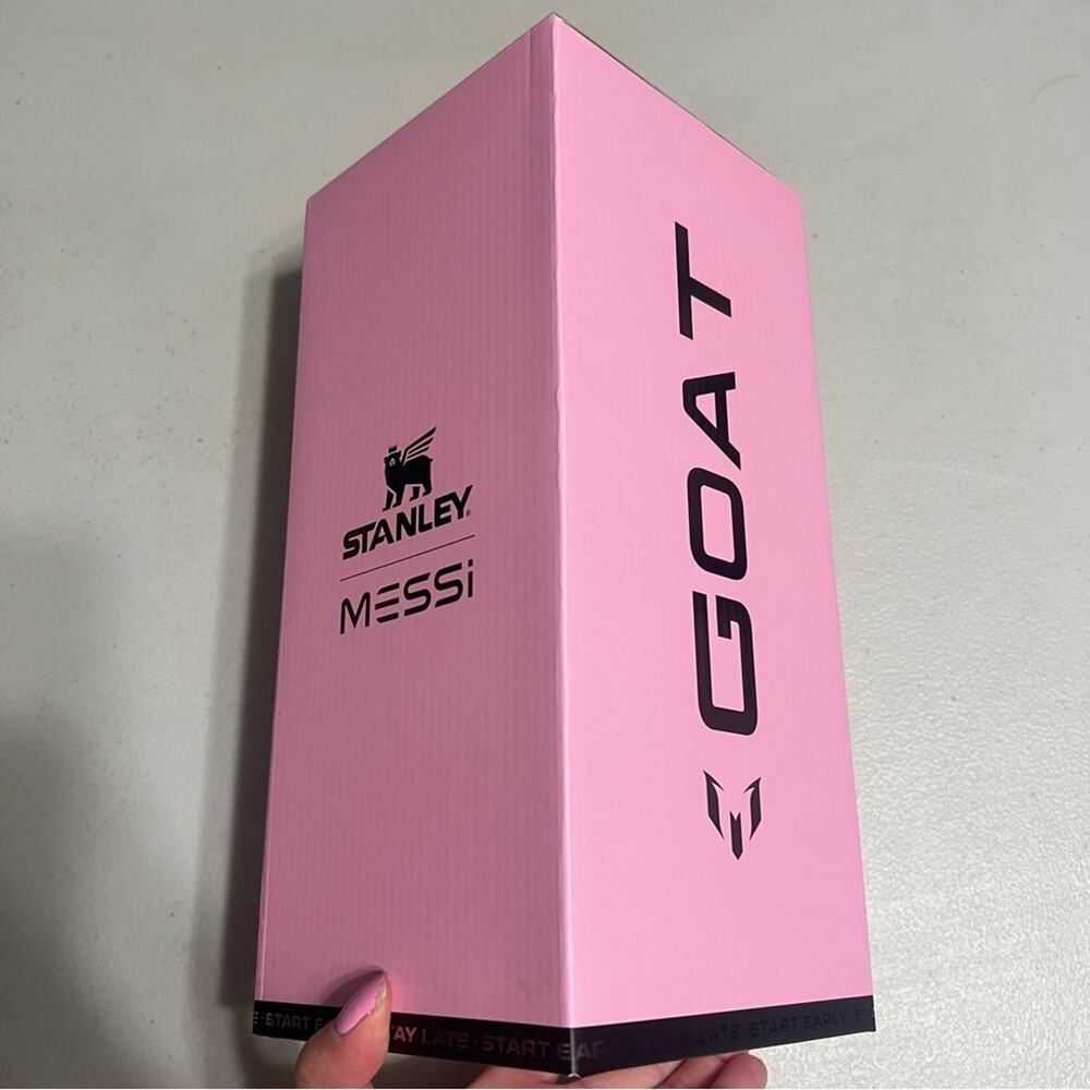 Stanley Messi Pink Quencher ProTour Tumbler with Flip Straw - 40oz